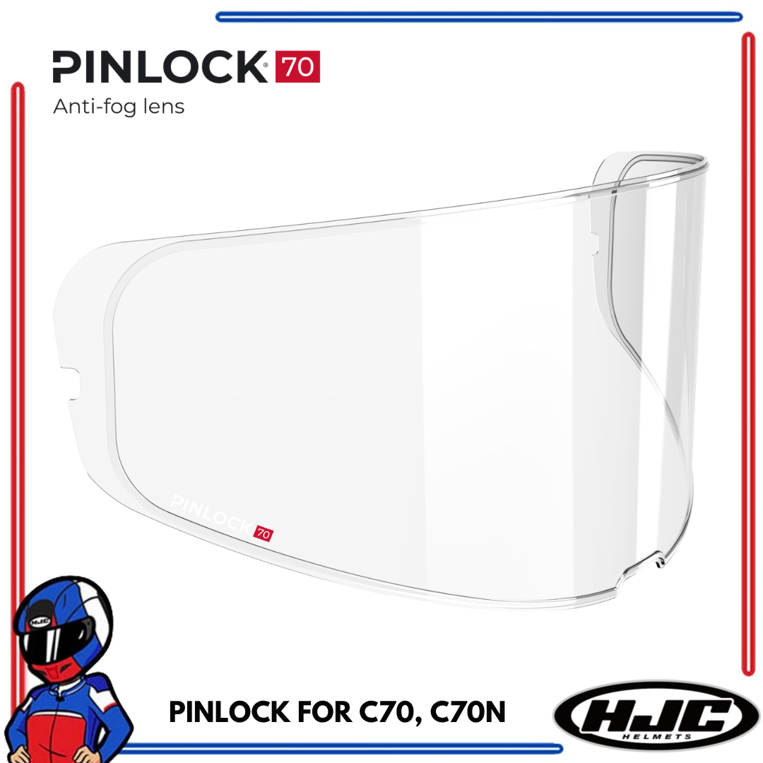 Pinlock 70 Anti Fog Shield for HJC C70,C70N; IS-17; RPHA-ST Clear; Dark Smoke