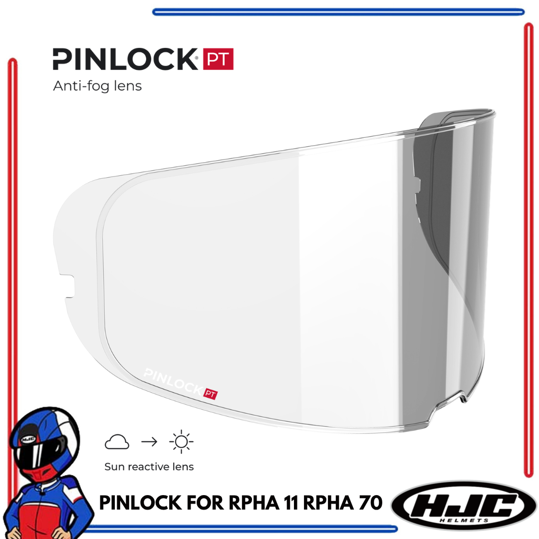 Pinlock 120 Anti Fog Shield for HJC RPHA-11; RPHA-70 Clear; Dark Smoke