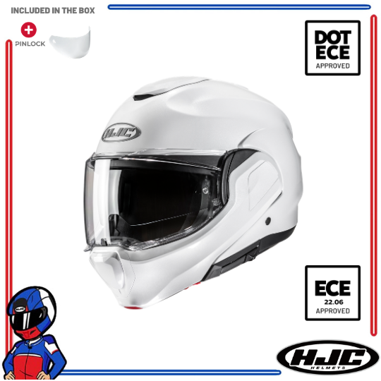 HJC Helmets F100 Pearl White