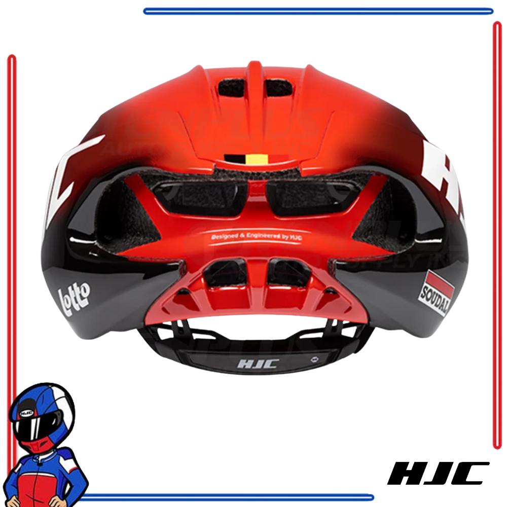 HJC Road Cycling Helmet FURION 2.0 Semi-Aero Lotto Soudal Red