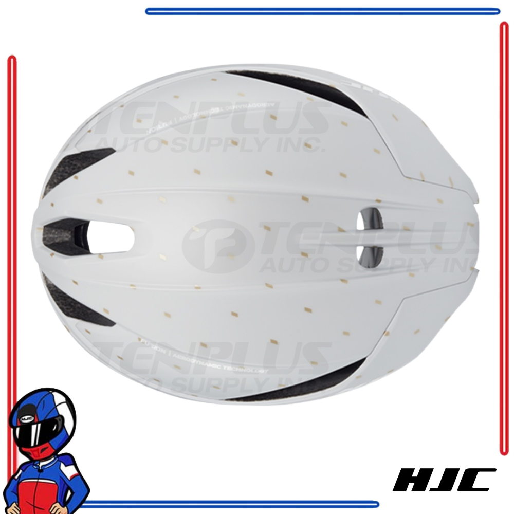 HJC Road Cycling Helmet FURION 2.0 Semi-Aero MT Off White Gold