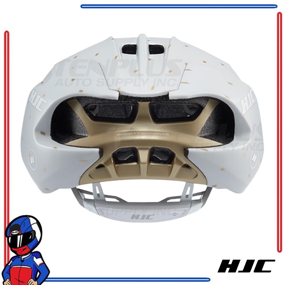 HJC Road Cycling Helmet FURION 2.0 Semi-Aero MT Off White Gold