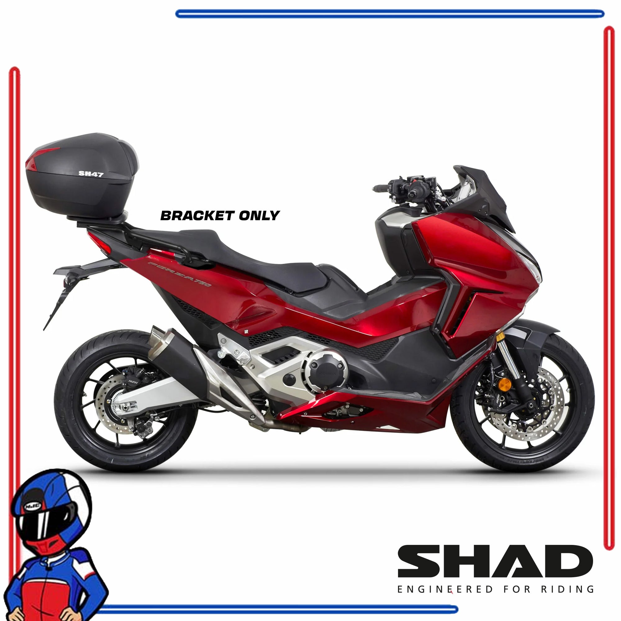 SHAD Motorcycle Bracket Honda X-ADV 750; Forza 750 2021-2025