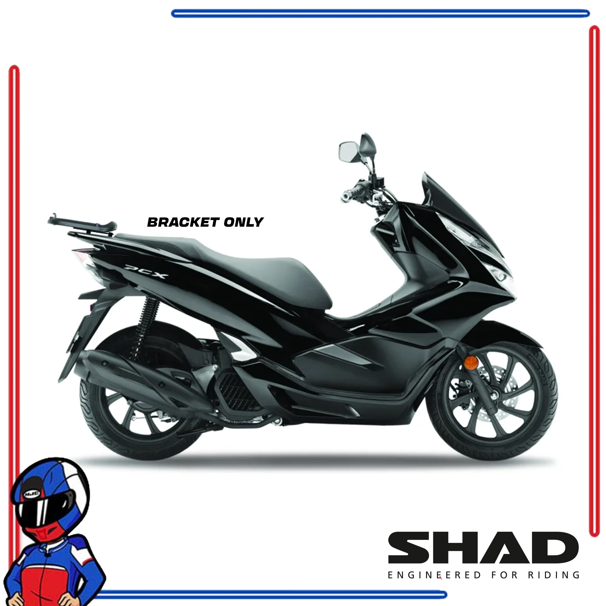 SHAD Motorcycle Bracket Honda PCX 150; 160 2010-2025