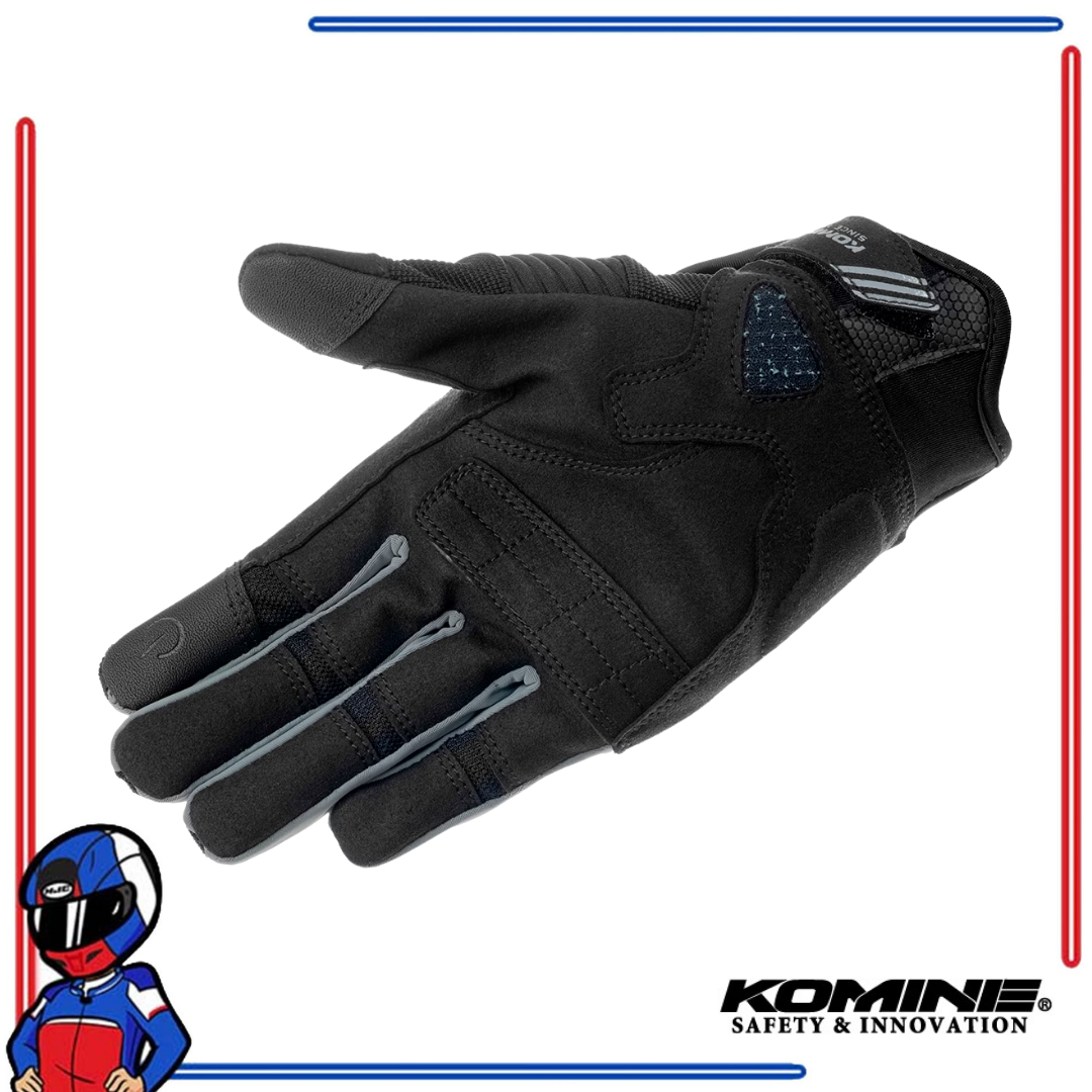KOMINE Protect Mesh Brave Gloves Black; Black Red