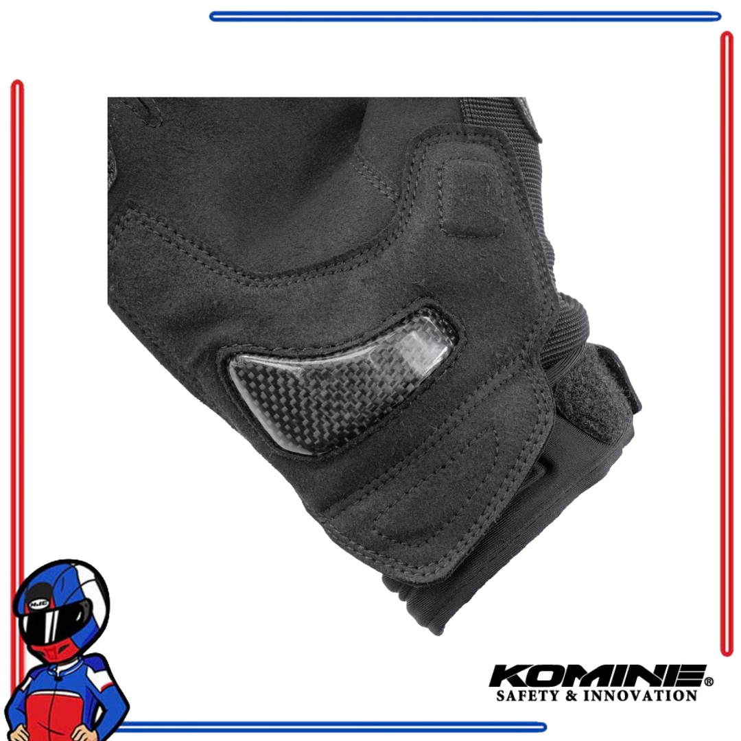 KOMINE Carbon Mesh Gloves Black