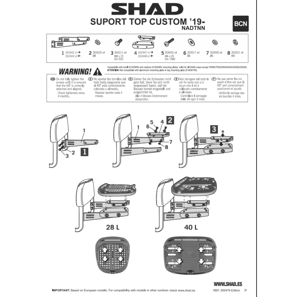 SHAD Top Custom Universal