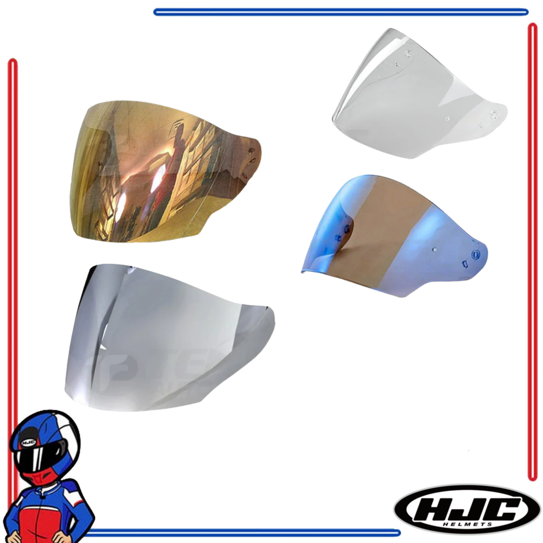 HJC Helmets Face Shield Lens for IS-33II Clear; Dark Smoke; Smoke; Iridium Gold; Blue; Silver