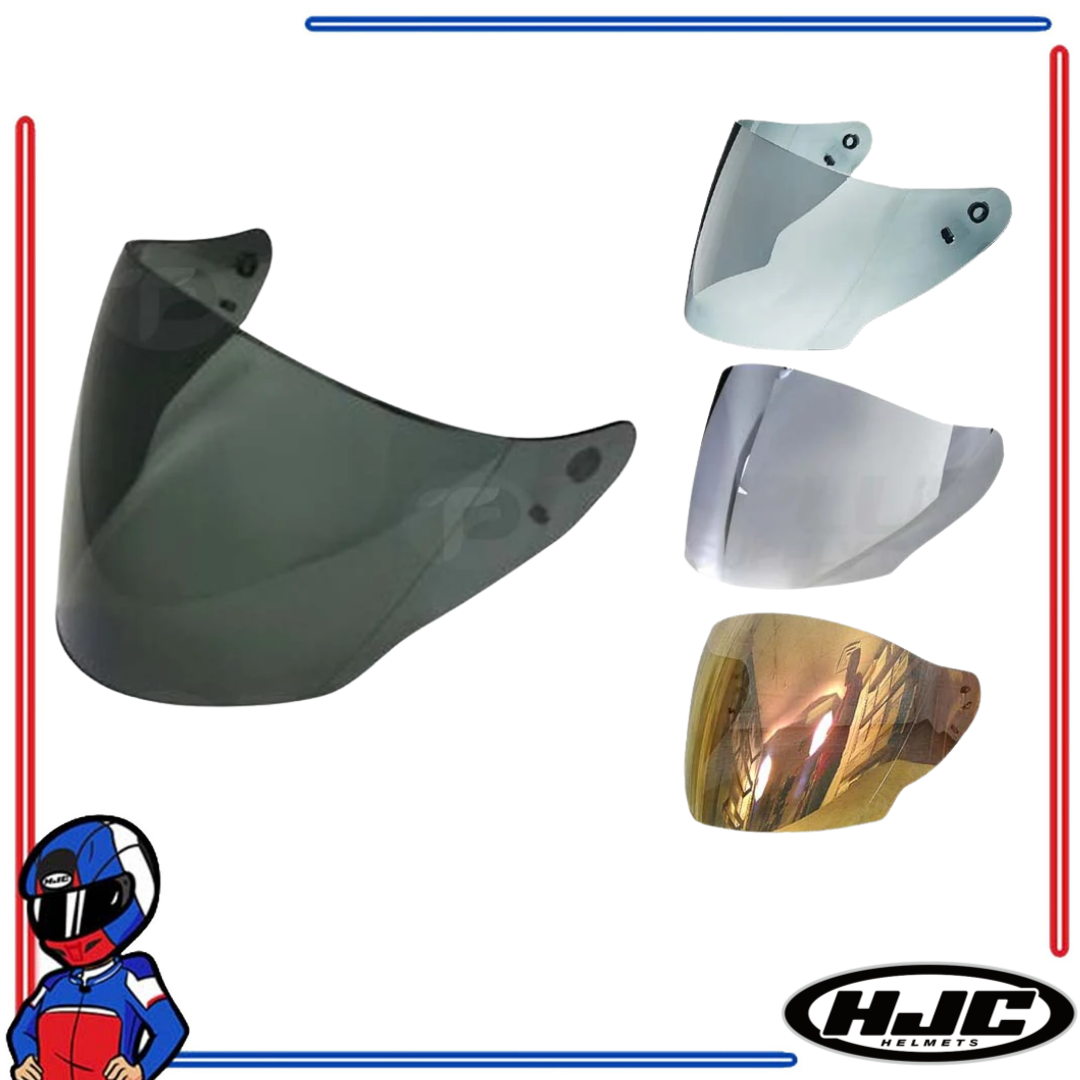 HJC Helmet Face Shield Lens for i30 Clear, Dark Smoke, Smoke, Iridium Silver and Gold
