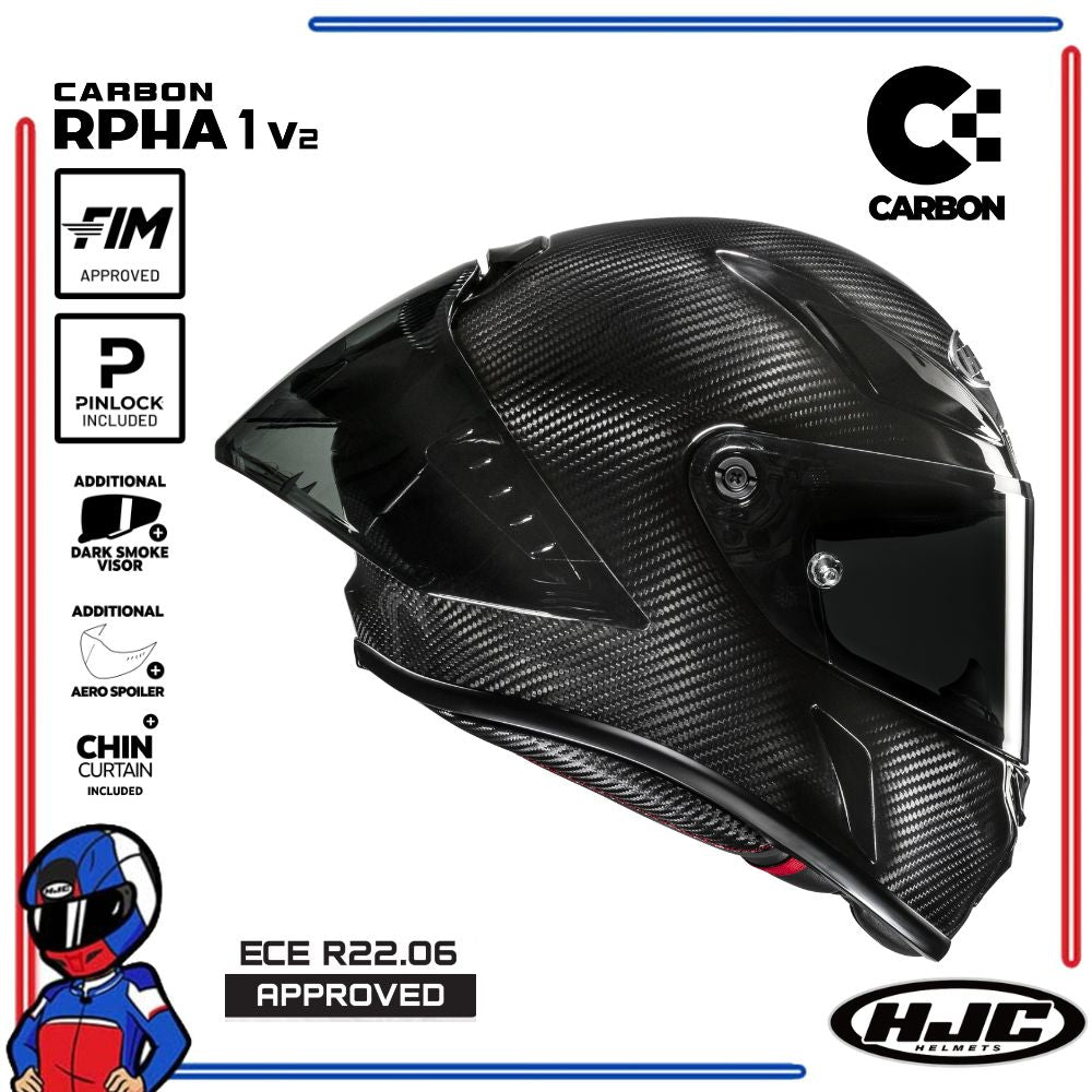 HJC Helmets RPHA 1 V2 Carbon Black