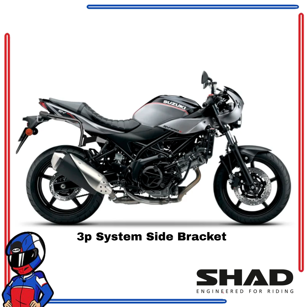SHAD 3P System Side Bracket Suzuki SV650; SV650 X 2018-2026