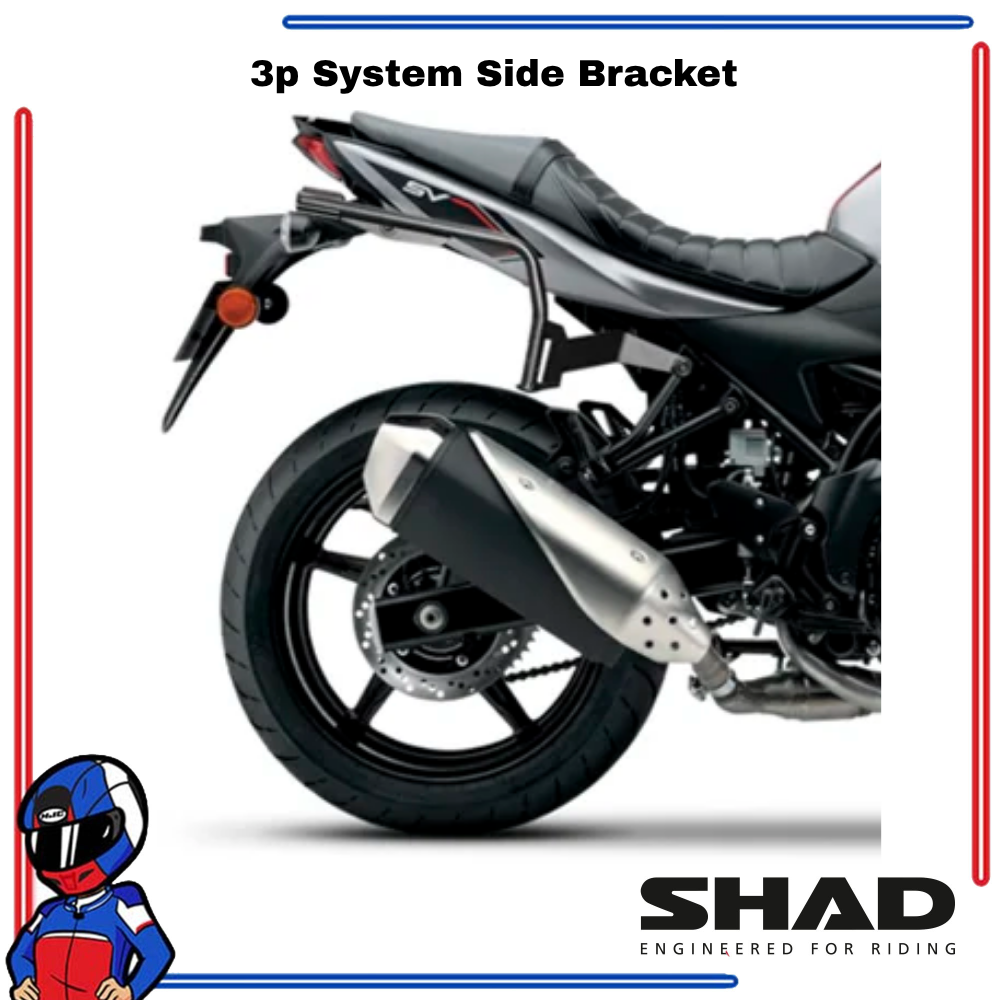SHAD 3P System Side Bracket Suzuki SV650; SV650 X 2018-2026