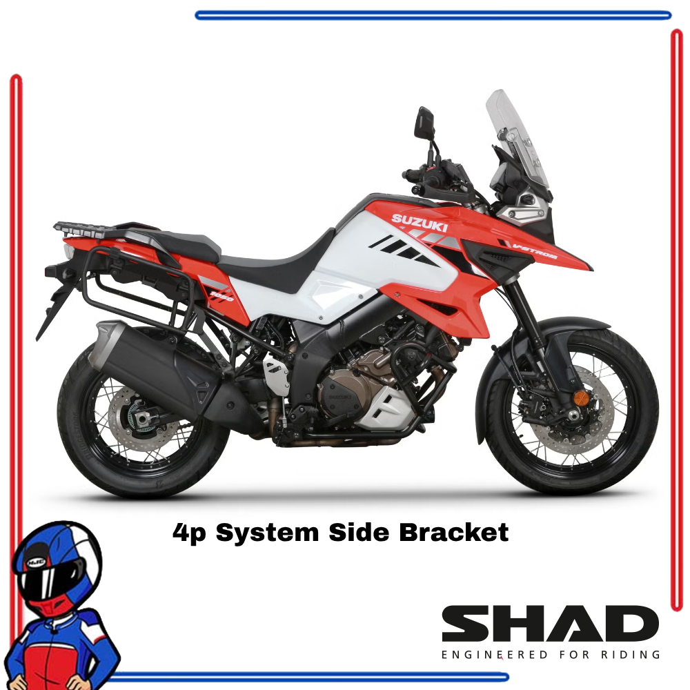 SHAD 4P System Side Bracket Suzuki V-STROM 1050/XT/TECH/DE/SE 2020-2026