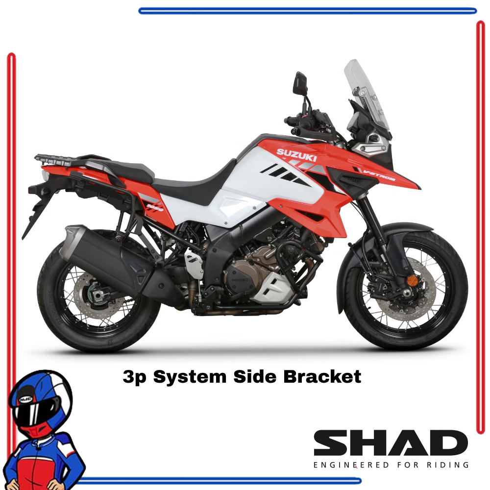 SHAD 3P System Side Bracket Suzuki SV650; SV650 X 2018-2026