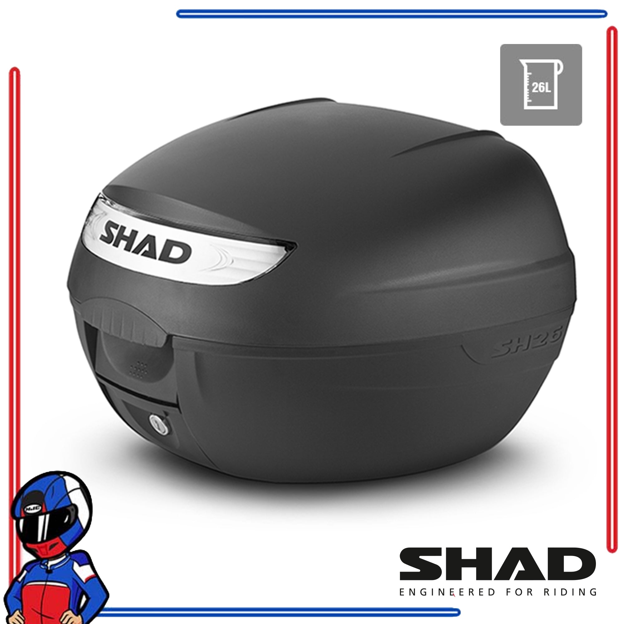 SHAD Motorcycle Box SH26 Black