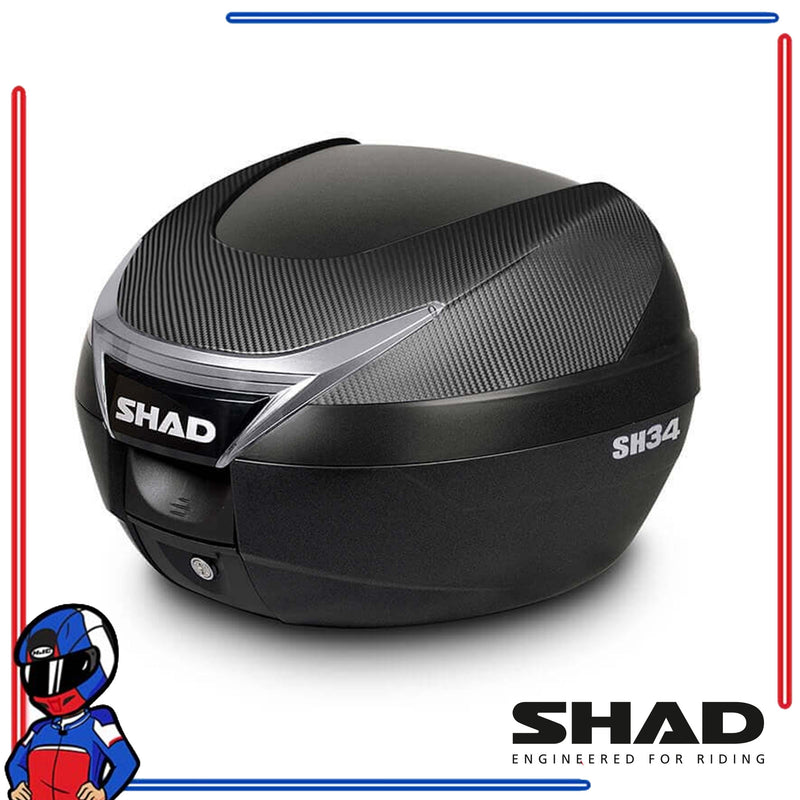 SHAD Motorcycle Box SH34C Black Carbon