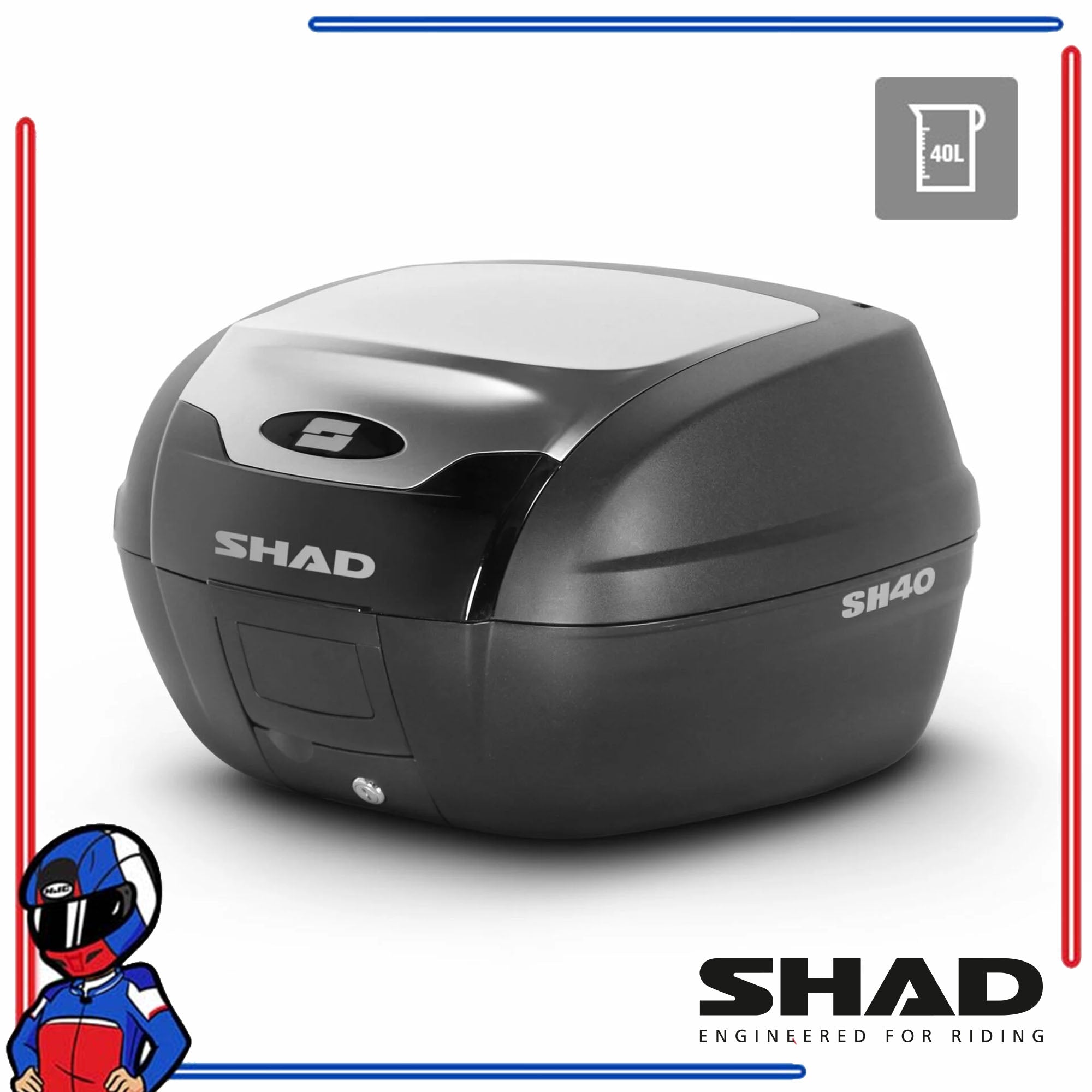SHAD Motorcycle Box SH40 Aluminum