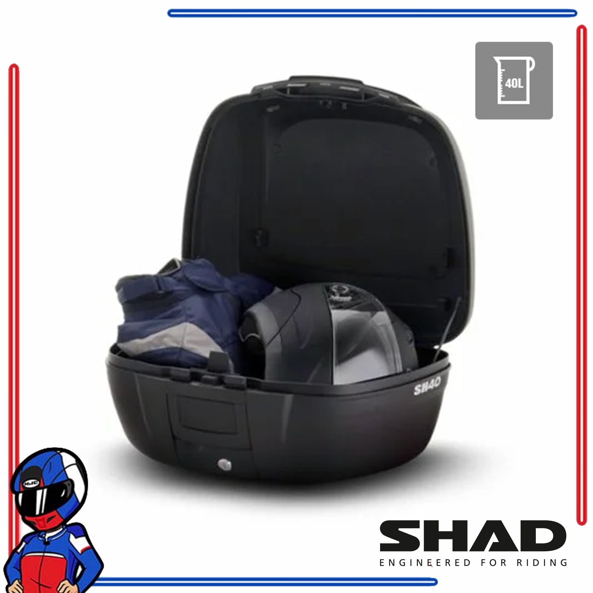 SHAD Motorcycle Box SH40 Aluminum