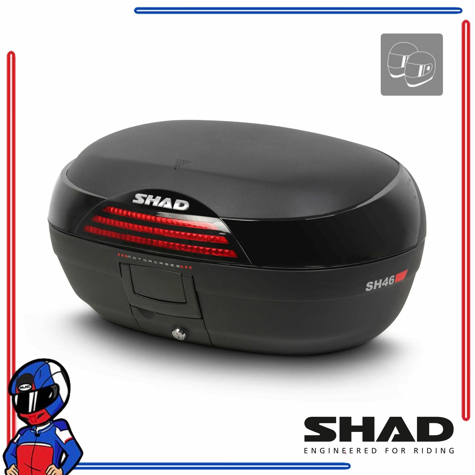 SHAD Motorcycle Box SH46 Black