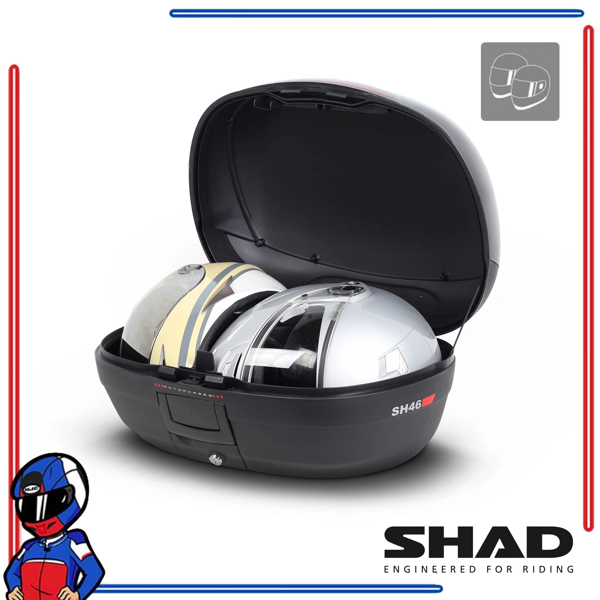 SHAD Motorcycle Box SH46 Black