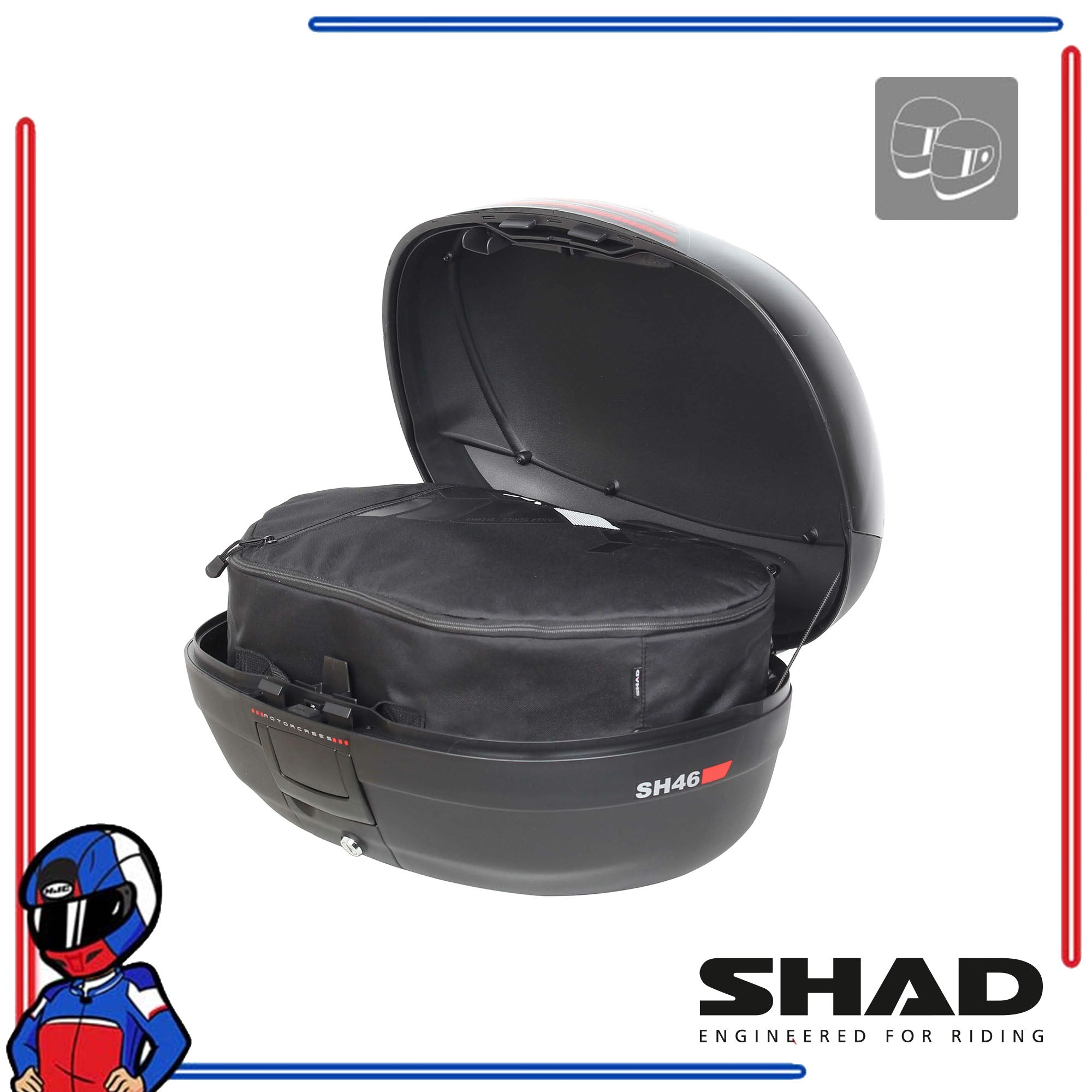 SHAD Motorcycle Box SH46 Black