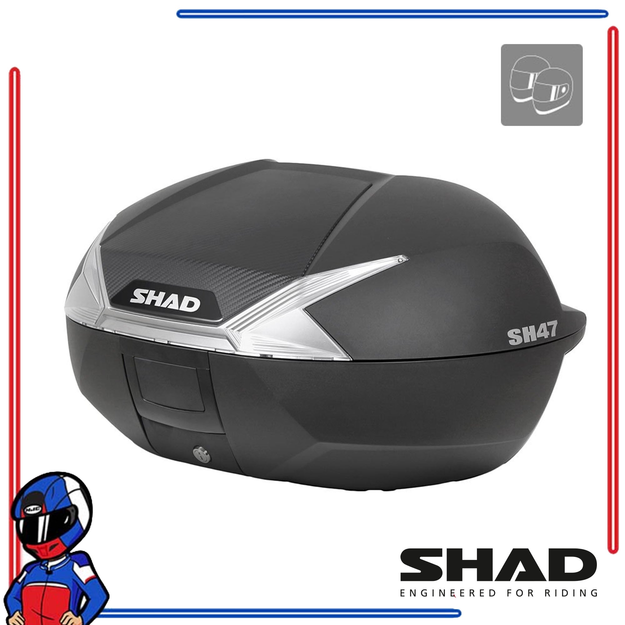 Shad Motorcycle Box SH47 Black