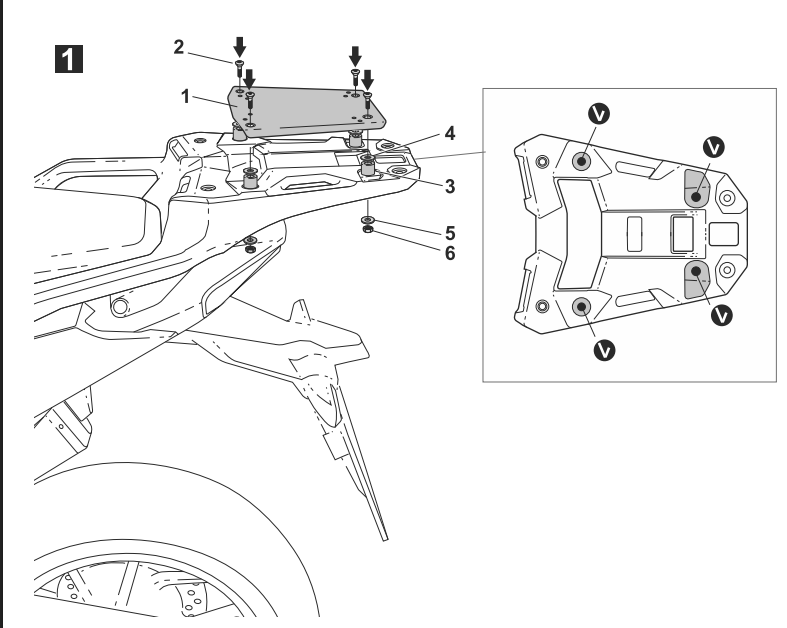 Shad Top Box Fitting Kit Honda X-ADV 750 2021-2022