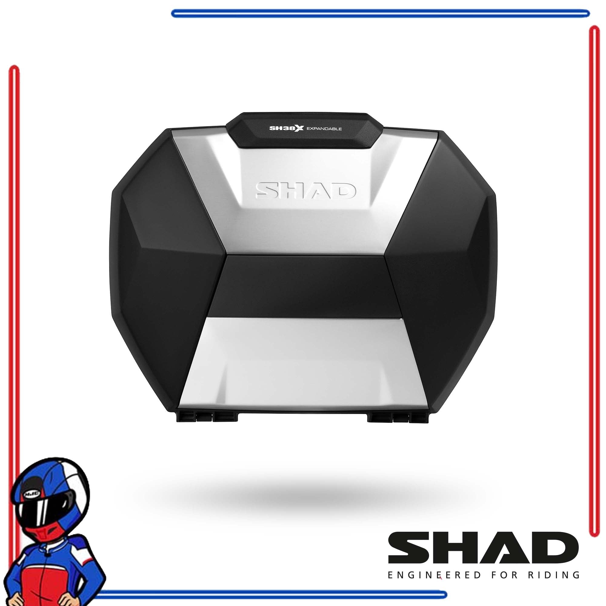 SHAD Motorcycle Expandable Side Cases SH38X Aluminum