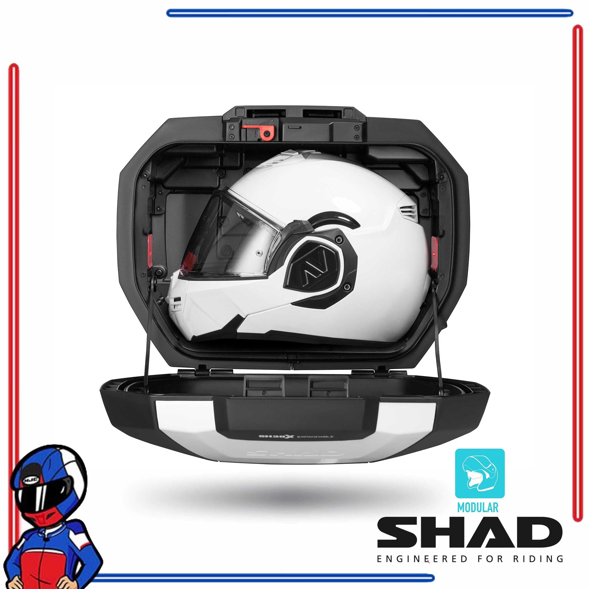 SHAD Motorcycle Expandable Side Cases SH38X Aluminum