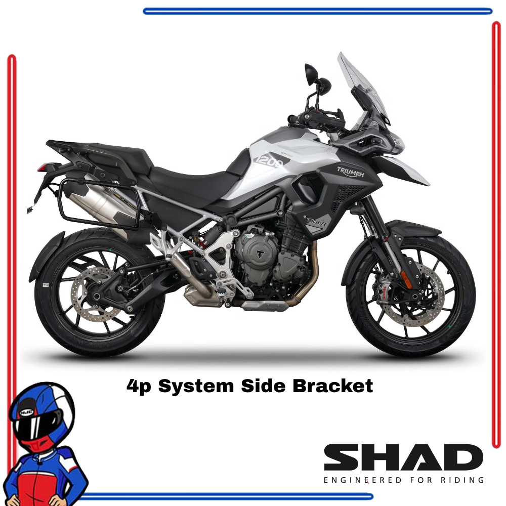SHAD 4P System Side Bracket Triumph Tiger 1200GT; Rally 2022-2025