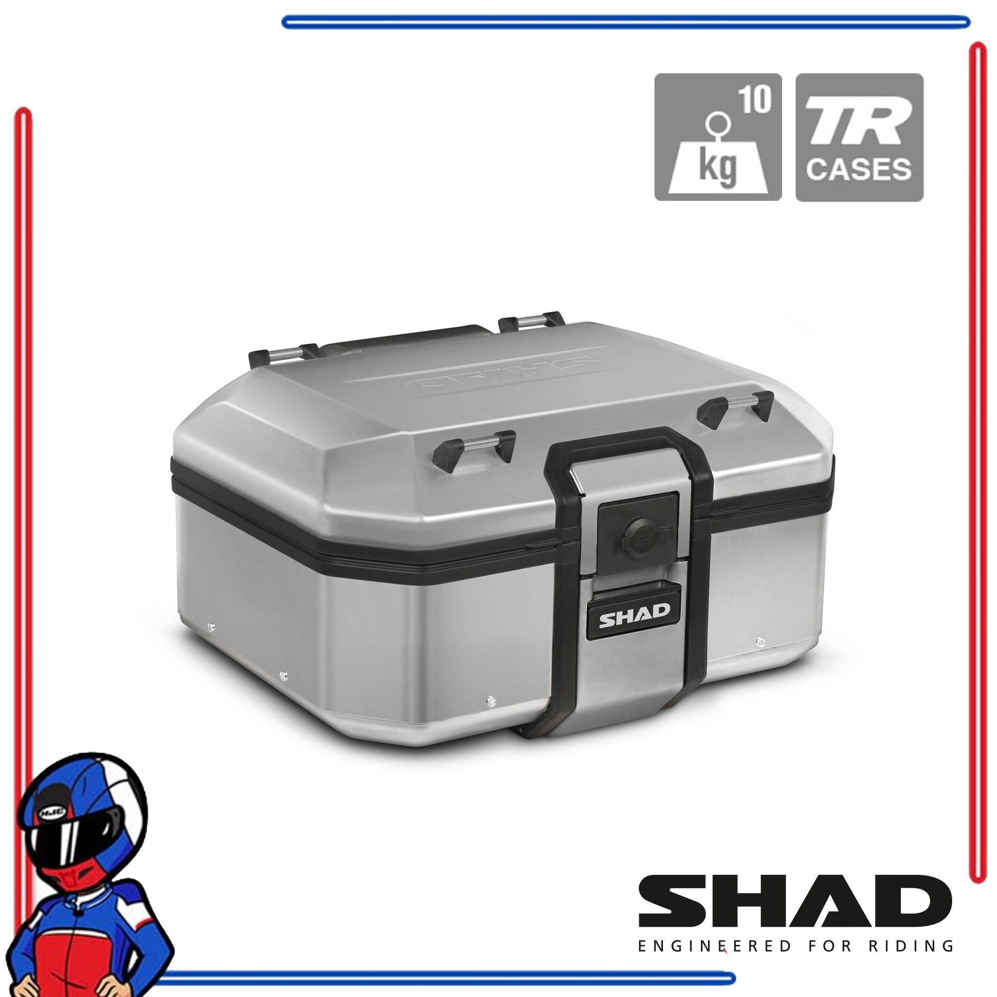 SHAD Motorcycle Terra Top Case TR37 Aluminum