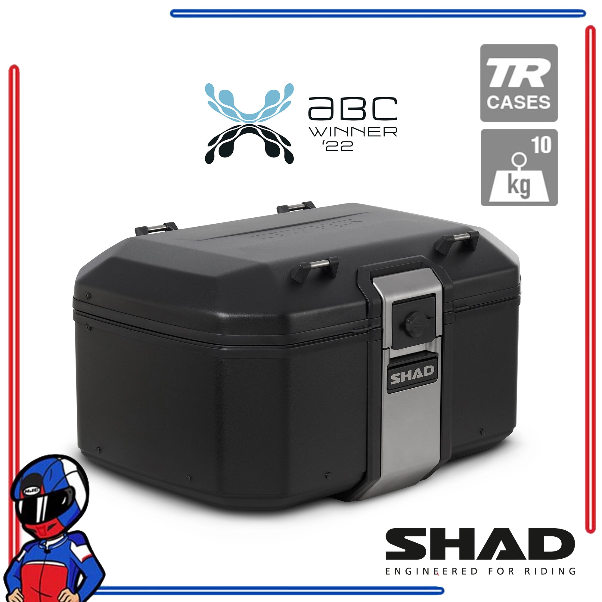SHAD Motorcycle Terra Top Case TR55 Pure Black