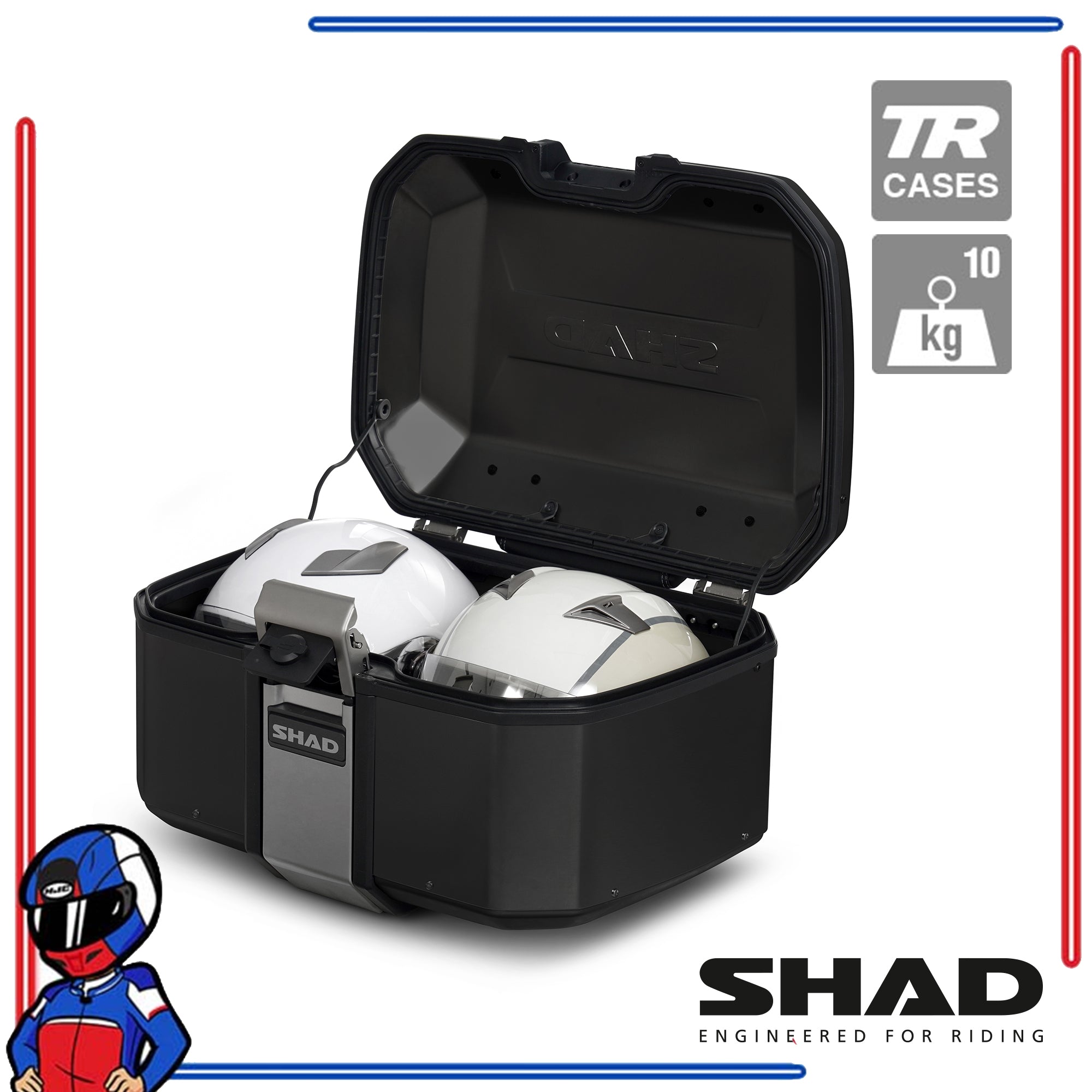 SHAD Motorcycle Terra Top Case TR55 Pure Black