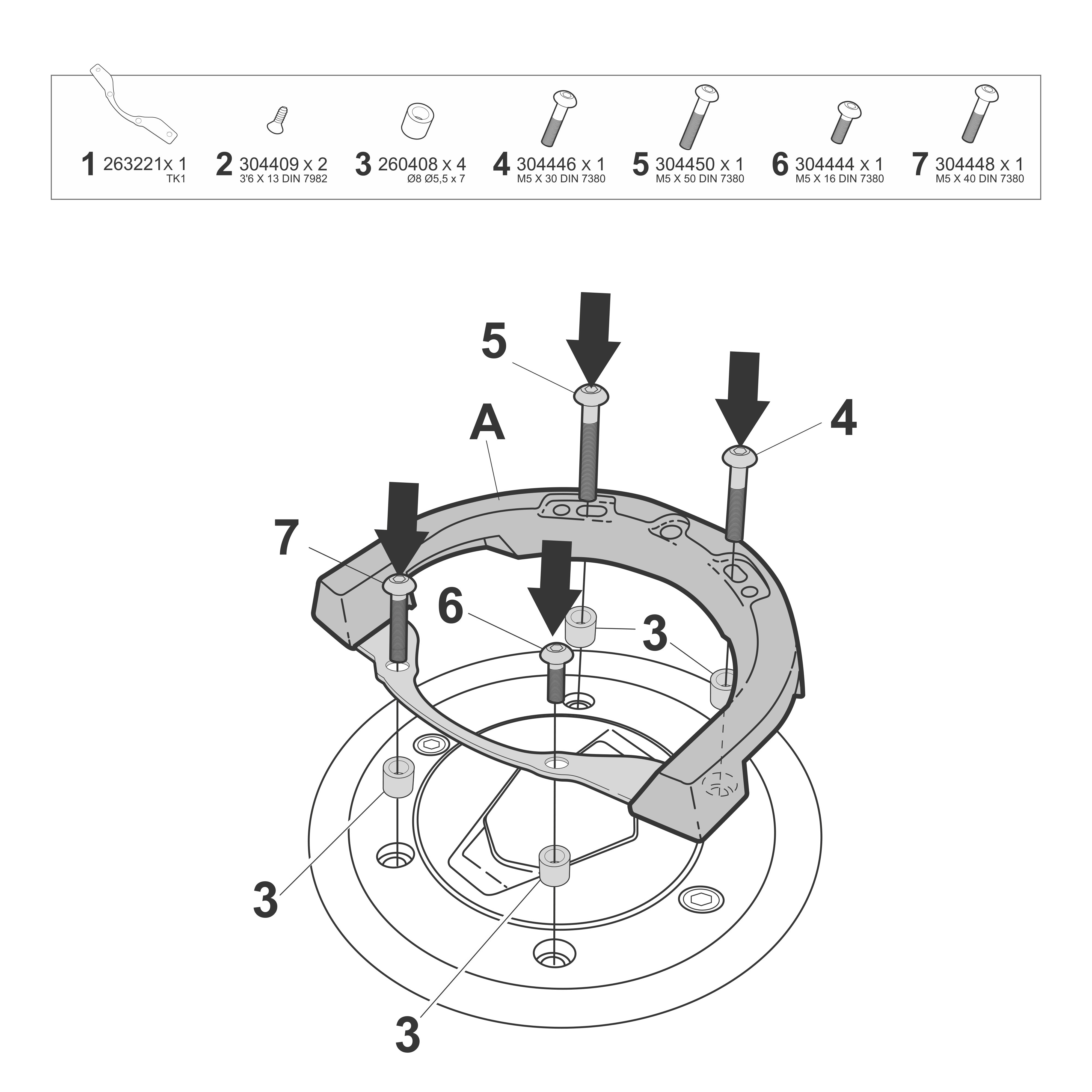 SHAD Click System Fitting Kit BMW G310R; GS