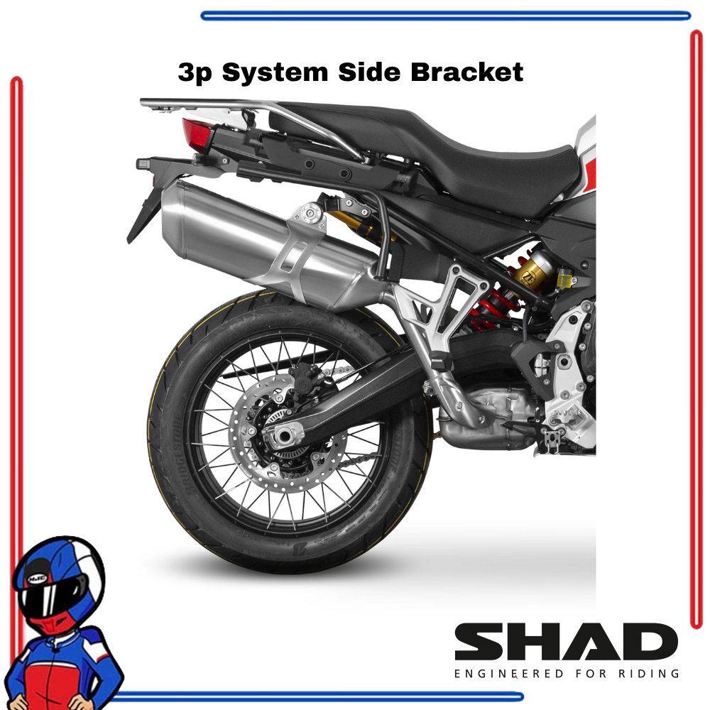 SHAD 3P System Side Bracket BMW F750GS 2018-2024; F800GS 2024-2025; F850 GS 2018-2024