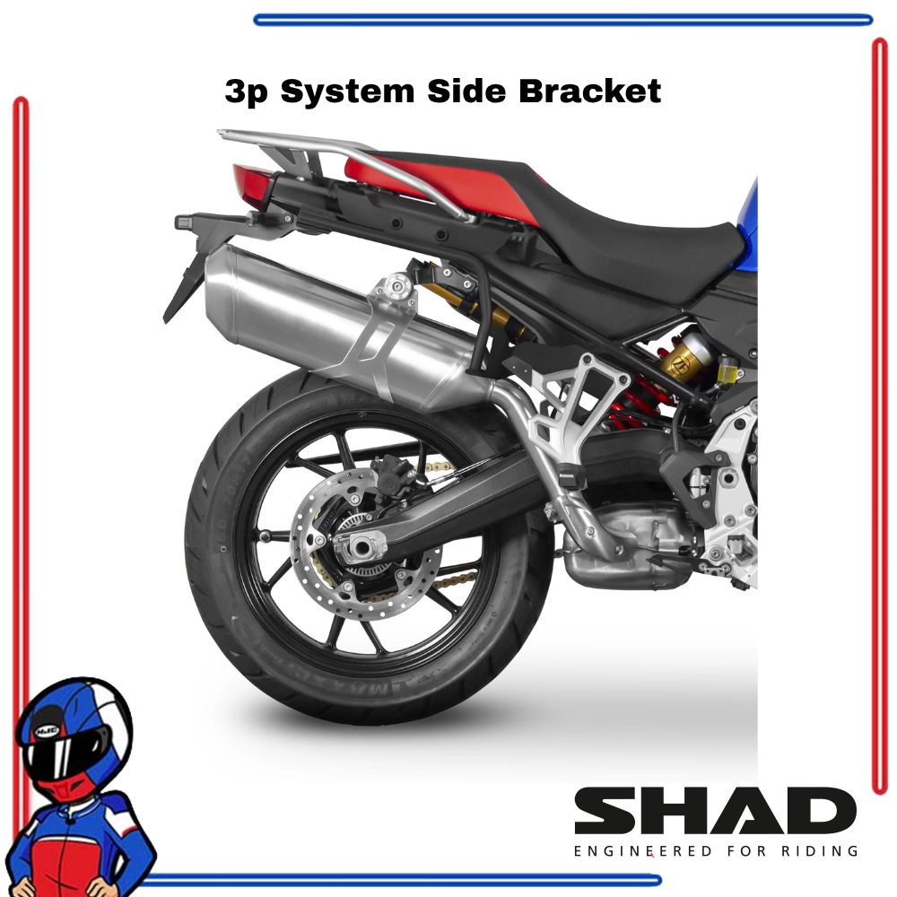 SHAD 3P System Side Bracket BMW F750GS 2018-2024; F800GS 2024-2025; F850 GS 2018-2024