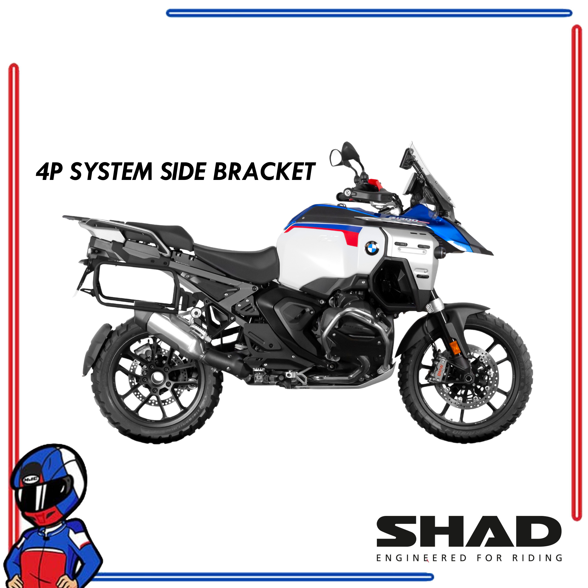 SHAD 4P System Side Bracket R1300GS ADV 2025