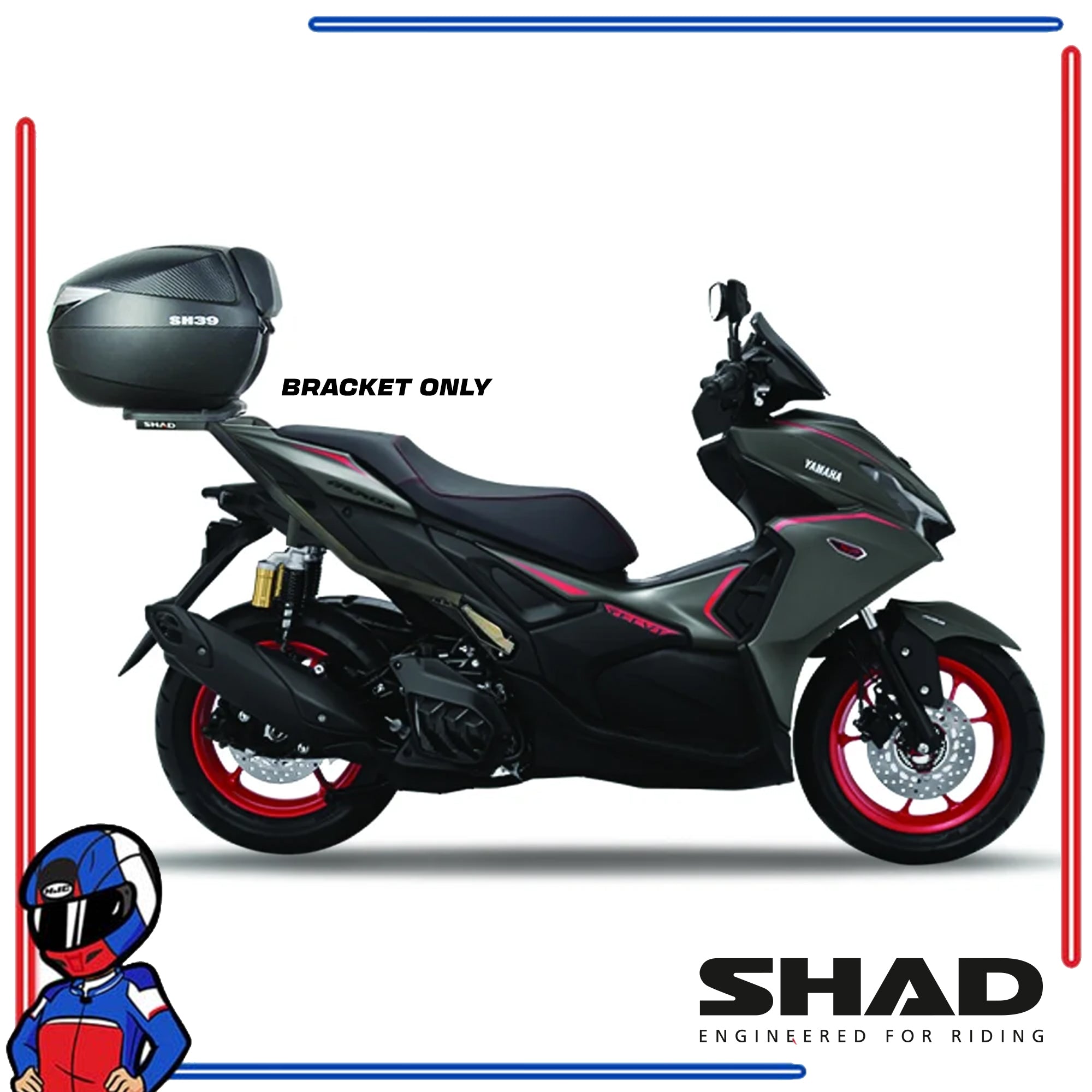 SHAD Motorcycle Bracket Yamaha Aerox Alpha 2021-2025