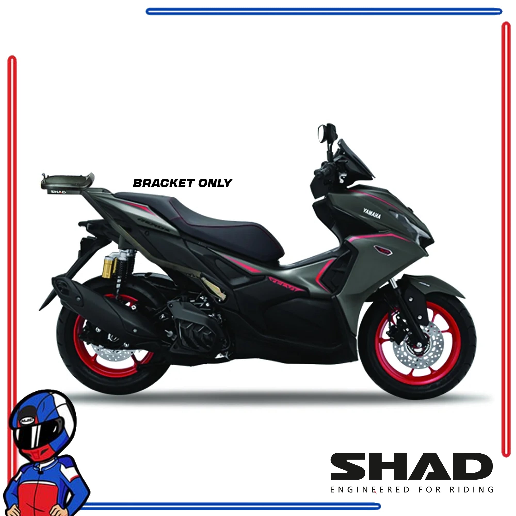 SHAD Motorcycle Bracket Yamaha Aerox Alpha 2021-2025
