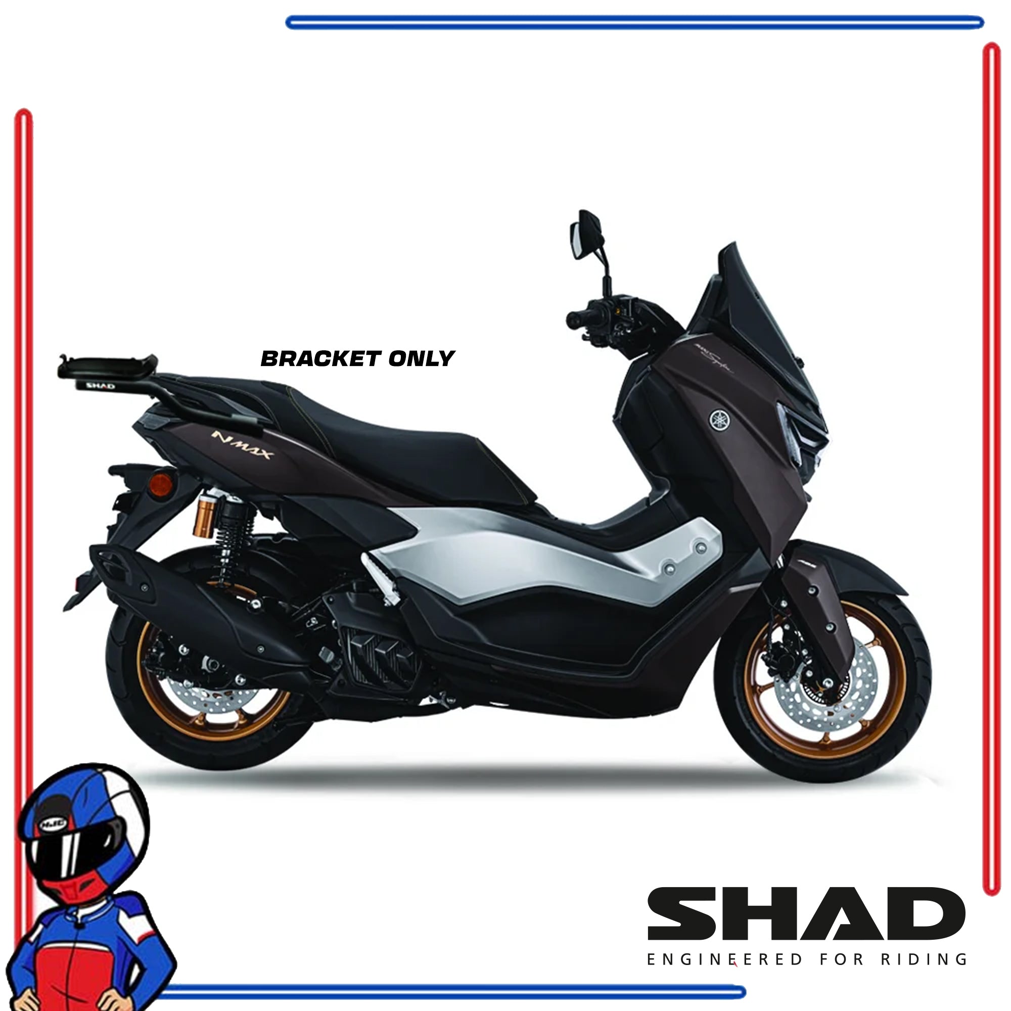 SHAD Motorcycle Bracket Yamaha NMAX Turbo; Neo 2025