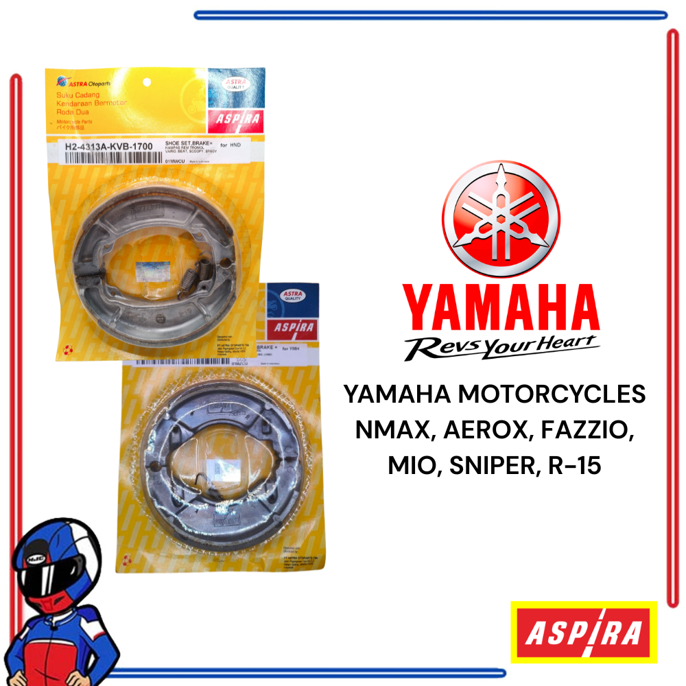 Aspira Brake Shoe Yamaha Mio NMAX Aerox M3