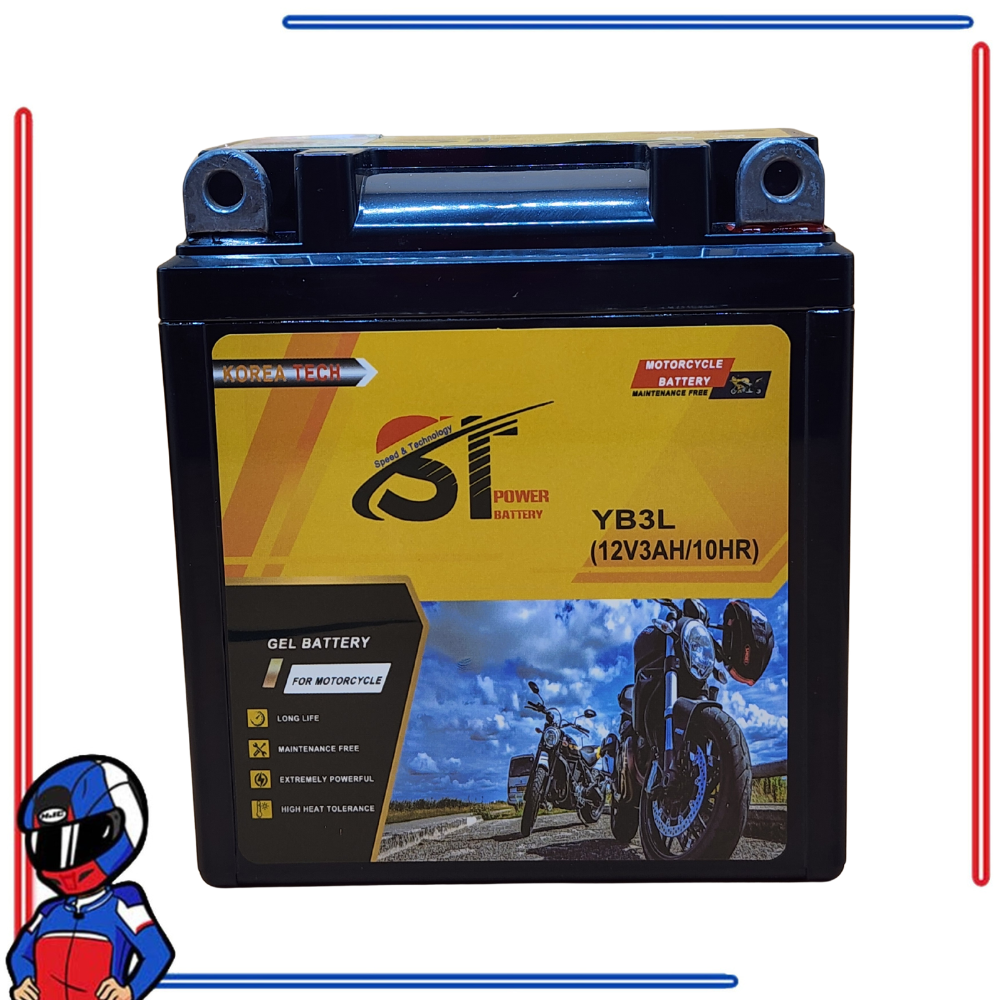 ST Power Motorcycle Battery Gel Type for Honda Rusi Yamaha Kawasaki Suzuki
