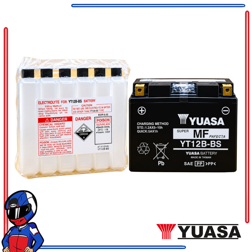 Yuasa Power Sports Battery YT12B CP Ducati Monster Multistrada Diavel Triumph Bonneville