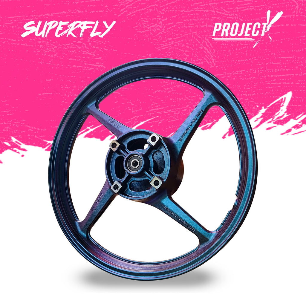 Super Fly Rim Superfly Project X 4 Spoke Sport Rims Yamaha Aerox V1 V2 – TenPlus Auto ...