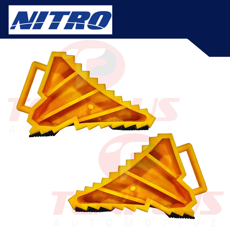 Nitro Plastic Wheel Chock (80mm) Pack of 2