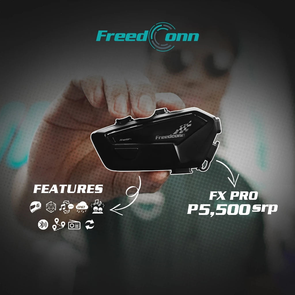 FreedConn FX Pro Motorcycle Helmet Mesh Intercom Headset Talking System