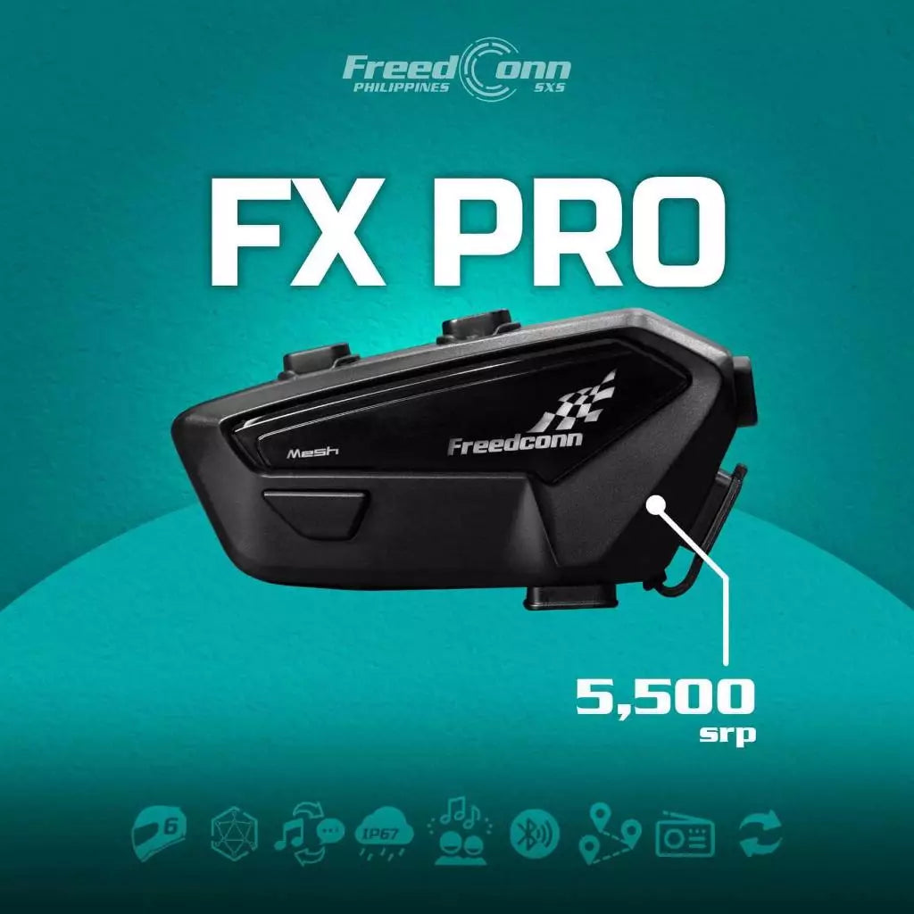 FreedConn FX Pro Motorcycle Helmet Mesh Intercom Headset Talking System