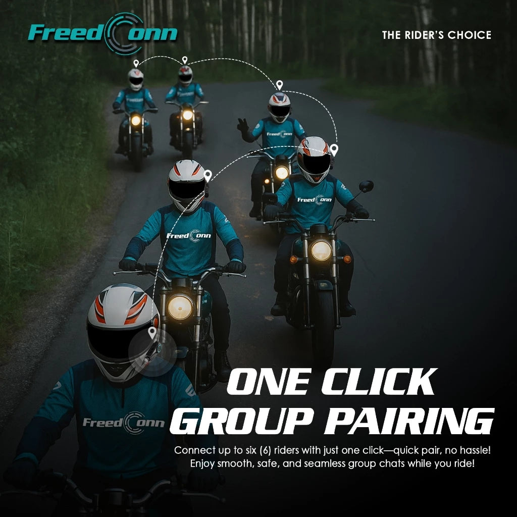 Freedconn R3 PRO Motorcycle Helmet Bluetooth Intercom with Camera Recording and Music Sharing