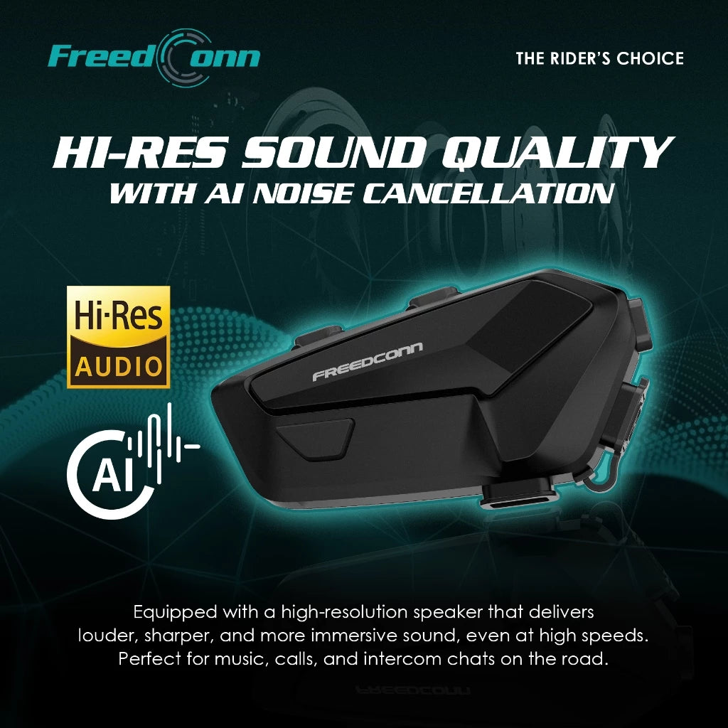 FreedConn FX Plus Motorcycle Helmet Mesh Intercom Headset Talking System