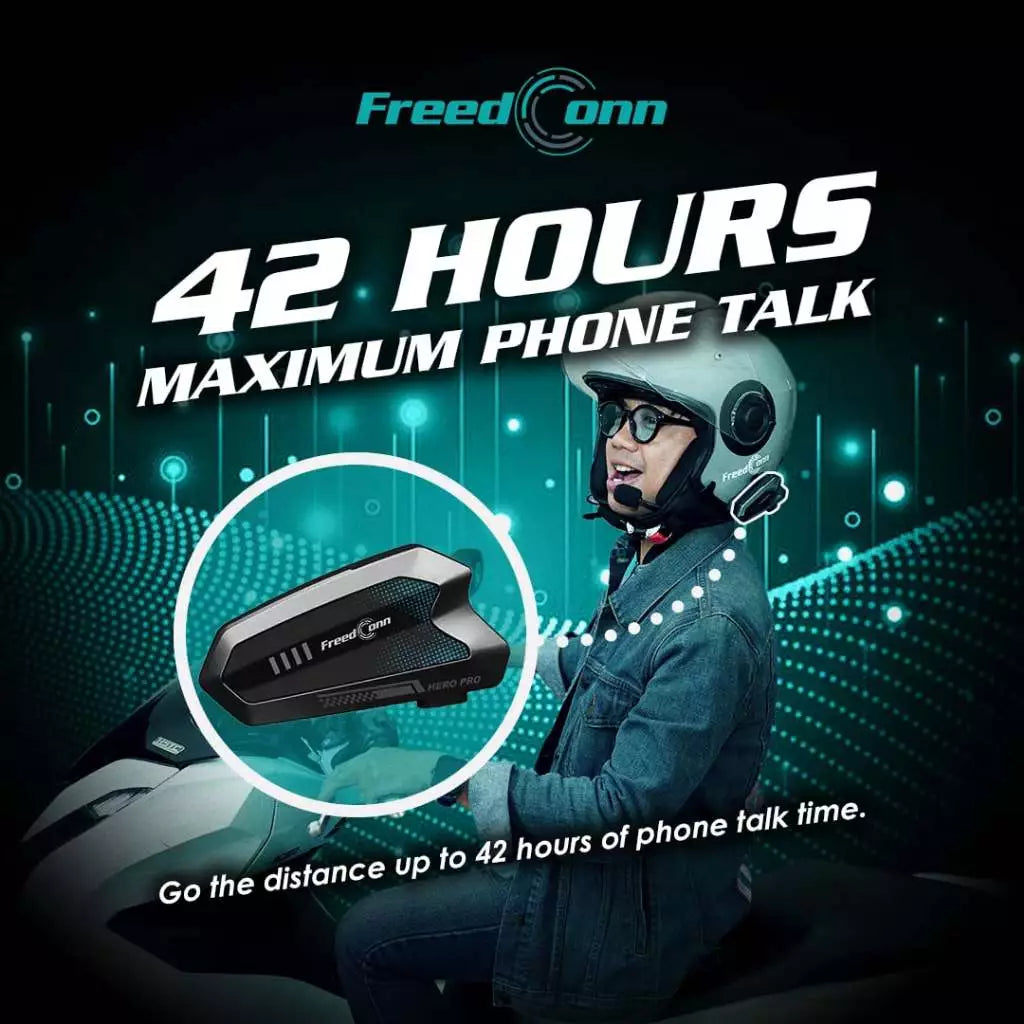 FreedConn Hero Pro Motorcycle Helmet Intercom Bluetooth Headset Talking System